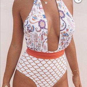 ‼️5 ⭐️ LAST 1!-CUPSHE Orange Dream Wrap Monokini‼️